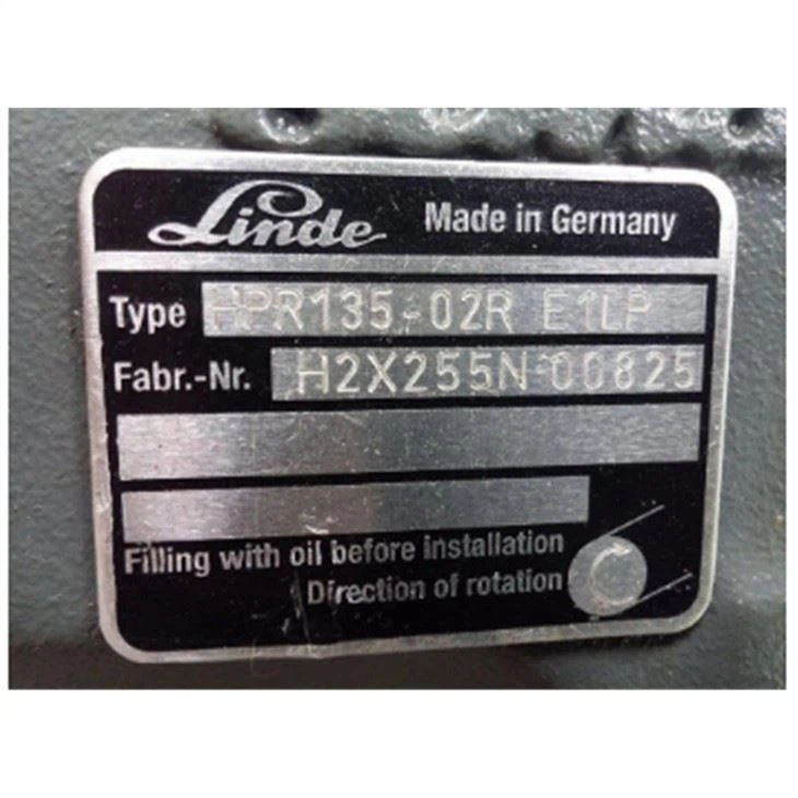 סדרת Linde HPR HPR-055 HPR-075 HPR-105 HPR-135 HPR-165 HPR-210 HPR-280-02R משאבת בוכנה הידראולית HPR-135-02R E1LP
